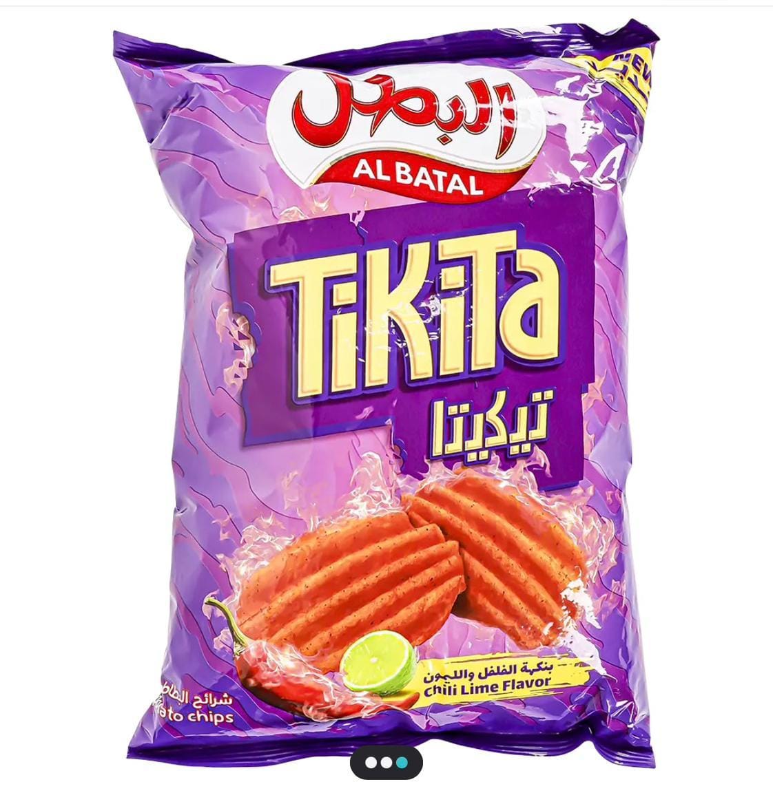 بطاطس البطل تيكيتا بنكهة الفلفل والليمون الحجم الكبير